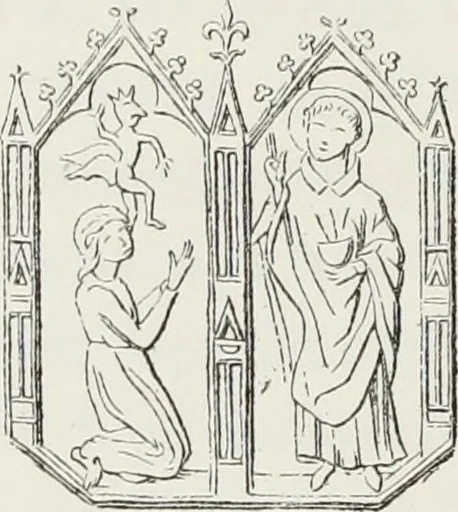 An illustration from Le Costume au Moyen âge d'après les sceaux ..., 1880, leaf 399