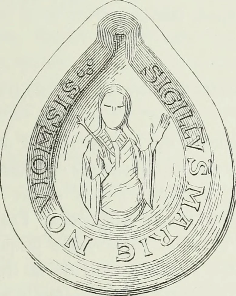 An illustration from Le Costume au Moyen âge d'après les sceaux ..., 1880, leaf 40