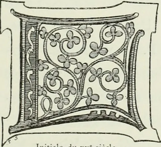 An illustration from Le Costume au Moyen âge d'après les sceaux ..., 1880, leaf 400