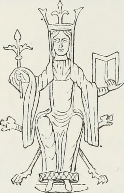 An illustration from Le Costume au Moyen âge d'après les sceaux ..., 1880, leaf 403