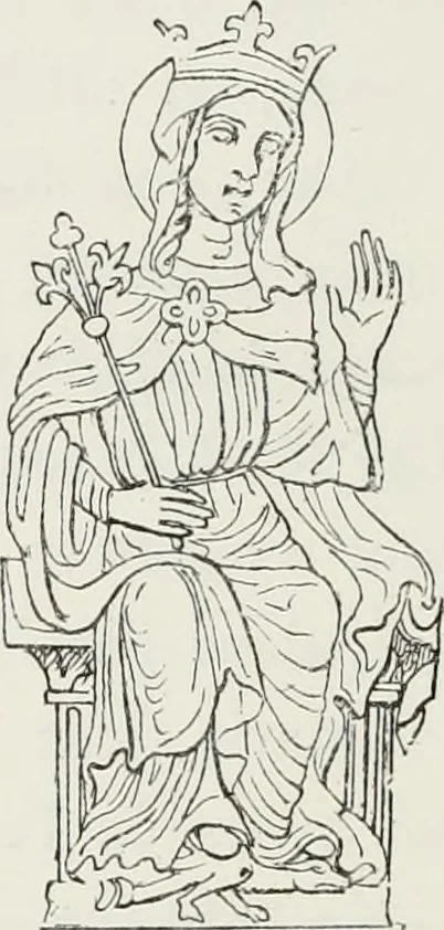 An illustration from Le Costume au Moyen âge d'après les sceaux ..., 1880, leaf 403