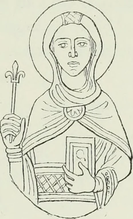 An illustration from Le Costume au Moyen âge d'après les sceaux ..., 1880, leaf 406