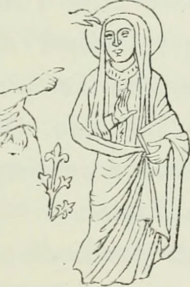 An illustration from Le Costume au Moyen âge d'après les sceaux ..., 1880, leaf 416