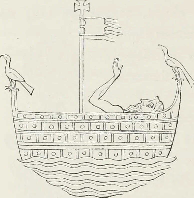 An illustration from Le Costume au Moyen âge d'après les sceaux ..., 1880, leaf 425