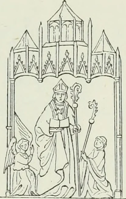 An illustration from Le Costume au Moyen âge d'après les sceaux ..., 1880, leaf 426