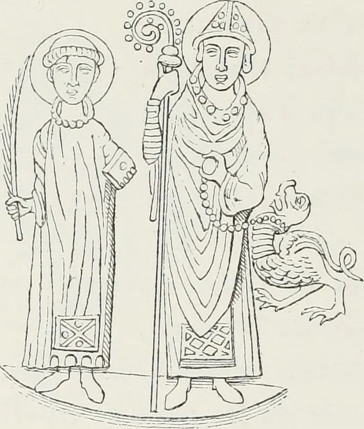 An illustration from Le Costume au Moyen âge d'après les sceaux ..., 1880, leaf 435