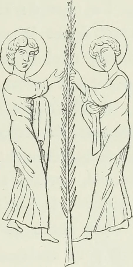 An illustration from Le Costume au Moyen âge d'après les sceaux ..., 1880, leaf 436
