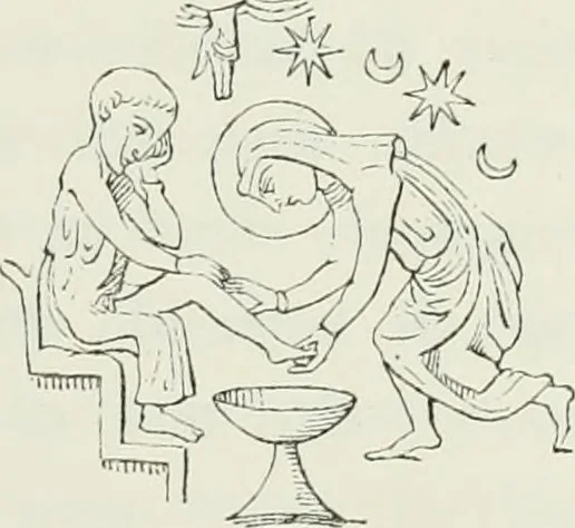 An illustration from Le Costume au Moyen âge d'après les sceaux ..., 1880, leaf 440