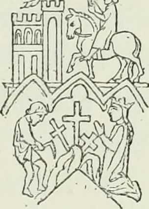 An illustration from Le Costume au Moyen âge d'après les sceaux ..., 1880, leaf 456