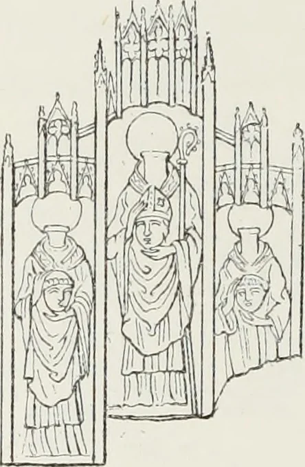 An illustration from Le Costume au Moyen âge d'après les sceaux ..., 1880, leaf 471