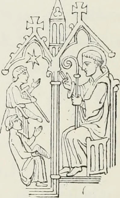 An illustration from Le Costume au Moyen âge d'après les sceaux ..., 1880, leaf 471