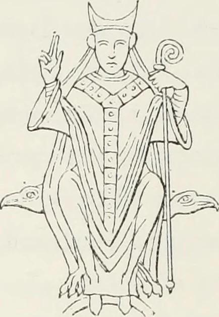 An illustration from Le Costume au Moyen âge d'après les sceaux ..., 1880, leaf 481