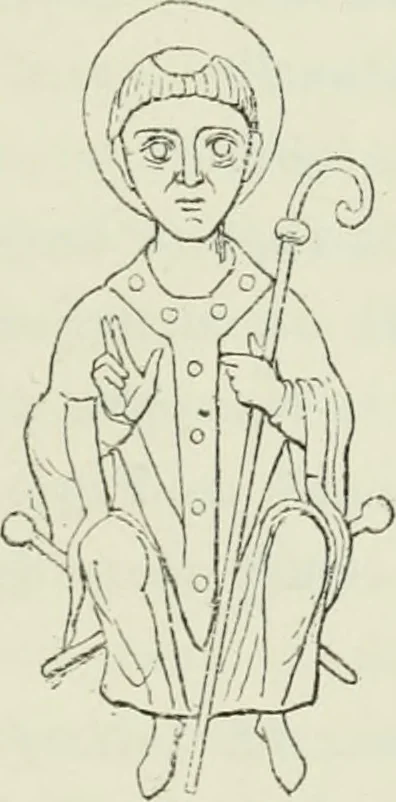 An illustration from Le Costume au Moyen âge d'après les sceaux ..., 1880, leaf 482
