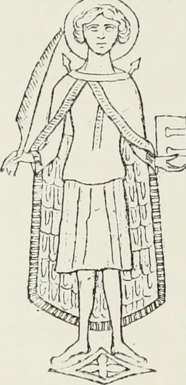 An illustration from Le Costume au Moyen âge d'après les sceaux ..., 1880, leaf 493