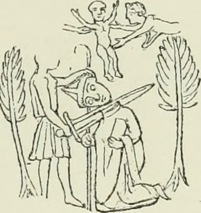 An illustration from Le Costume au Moyen âge d'après les sceaux ..., 1880, leaf 504