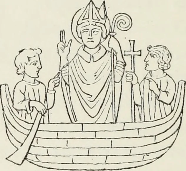 An illustration from Le Costume au Moyen âge d'après les sceaux ..., 1880, leaf 505
