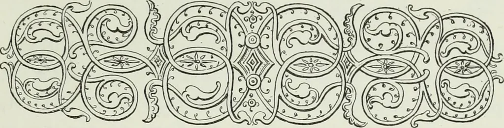 An illustration from Le Costume au Moyen âge d'après les sceaux ..., 1880, leaf 92