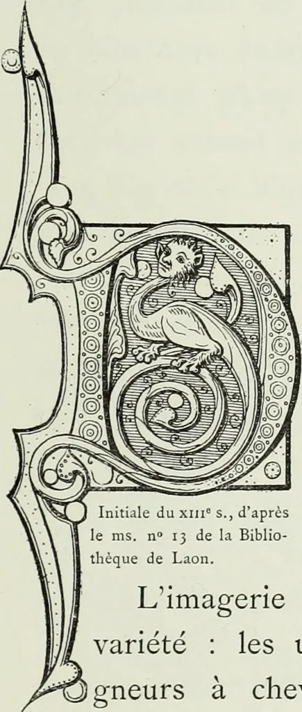 An illustration from Le Costume au Moyen âge d'après les sceaux ..., 1880, leaf 92