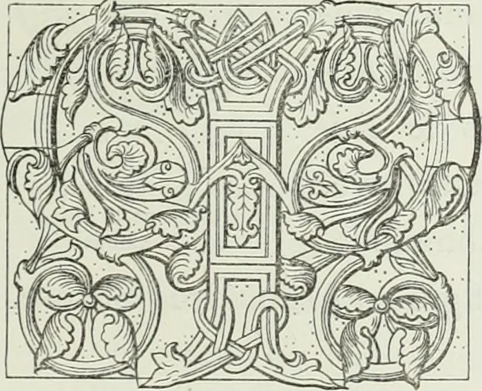 An illustration from Le Costume au Moyen âge d'après les sceaux ..., 1880, leaf 94