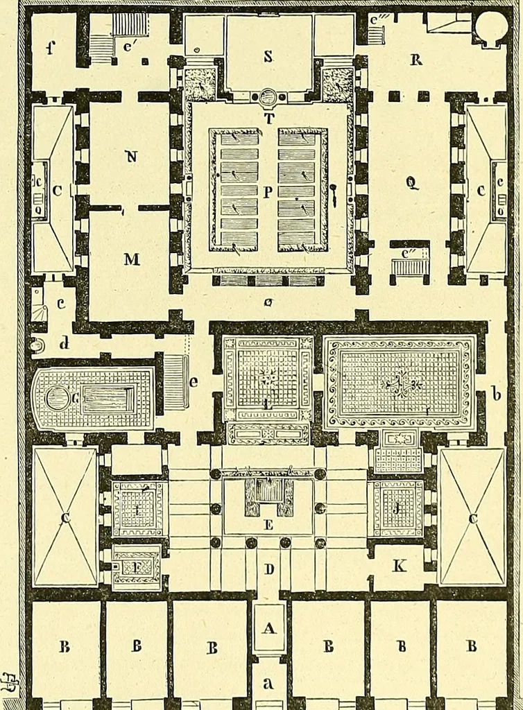 An illustration from Le costume historique. Cinq cents planches, trois cents en couleurs, or et argent, deux cents en camaieu. Types principaux du vêtement et de la parure, rapprochés de ceux de l'intérieur de l'habitation dans tous les temps et chez tous les peuples, avec de nombreux détails sur le mobilier, les armes, les objets usuels, les moyens de transport, etc, 1888, leaf 188
