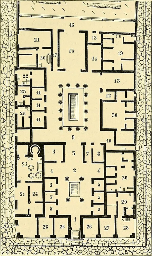 An illustration from Le costume historique. Cinq cents planches, trois cents en couleurs, or et argent, deux cents en camaieu. Types principaux du vêtement et de la parure, rapprochés de ceux de l'intérieur de l'habitation dans tous les temps et chez tous les peuples, avec de nombreux détails sur le mobilier, les armes, les objets usuels, les moyens de transport, etc, 1888, leaf 219