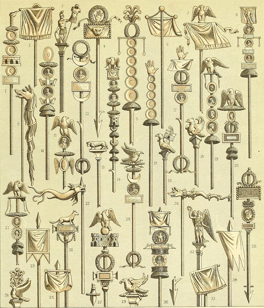 An illustration from Le costume historique. Cinq cents planches, trois cents en couleurs, or et argent, deux cents en camaieu. Types principaux du vêtement et de la parure, rapprochés de ceux de l'intérieur de l'habitation dans tous les temps et chez tous les peuples, avec de nombreux détails sur le mobilier, les armes, les objets usuels, les moyens de transport, etc, 1888, leaf 233