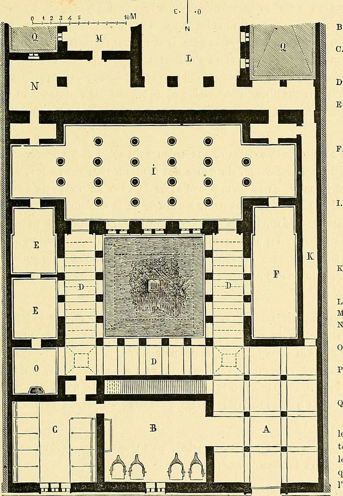An illustration from Le costume historique. Cinq cents planches, trois cents en couleurs, or et argent, deux cents en camaieu. Types principaux du vêtement et de la parure, rapprochés de ceux de l'intérieur de l'habitation dans tous les temps et chez tous les peuples, avec de nombreux détails sur le mobilier, les armes, les objets usuels, les moyens de transport, etc, 1888, leaf 59