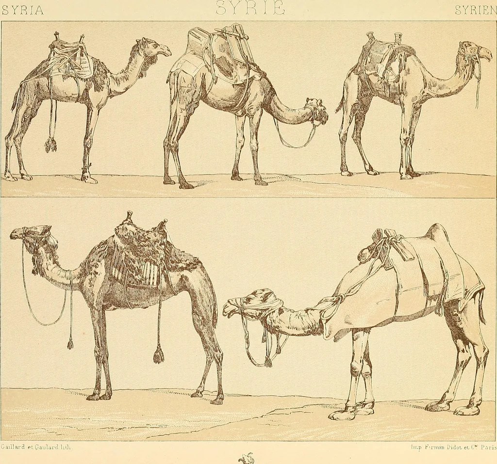 An illustration from Le costume historique. Cinq cents planches, trois cents en couleurs, or et argent, deux cents en camaieu. Types principaux du vêtement et de la parure, rapprochés de ceux de l'intérieur de l'habitation dans tous les temps et chez tous les peuples, avec de nombreux détails sur le mobilier, les armes, les objets usuels, les moyens de transport, etc, 1888, leaf 230