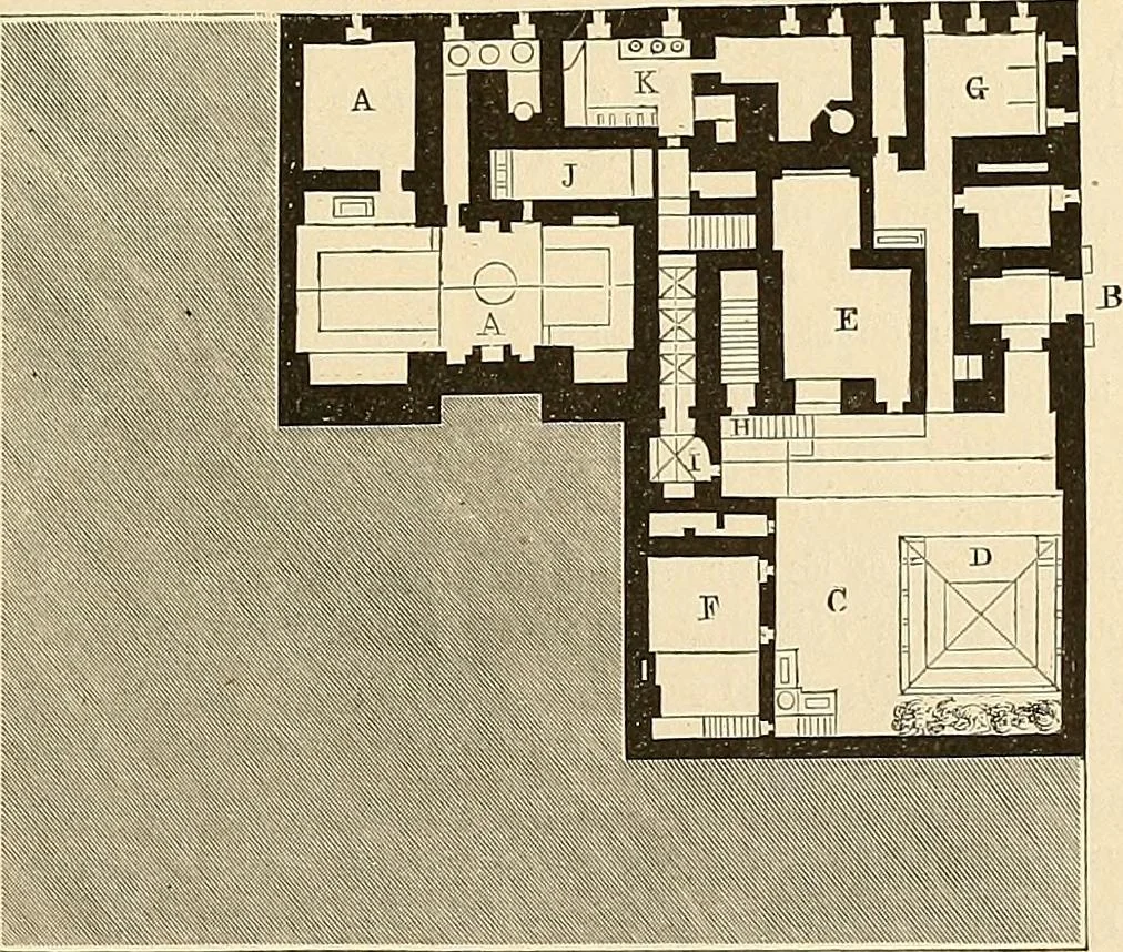 An illustration from Le costume historique. Cinq cents planches, trois cents en couleurs, or et argent, deux cents en camaieu. Types principaux du vêtement et de la parure, rapprochés de ceux de l'intérieur de l'habitation dans tous les temps et chez tous les peuples, avec de nombreux détails sur le mobilier, les armes, les objets usuels, les moyens de transport, etc, 1888, leaf 320