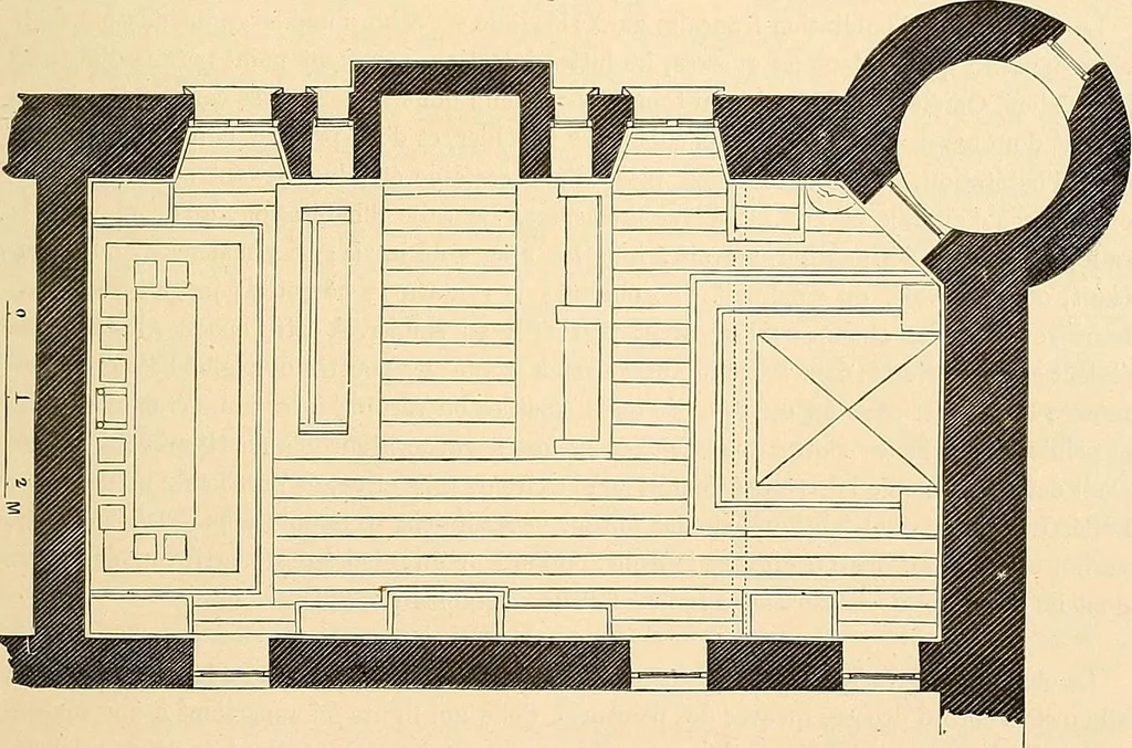 An illustration from Le costume historique. Cinq cents planches, trois cents en couleurs, or et argent, deux cents en camaieu. Types principaux du vêtement et de la parure, rapprochés de ceux de l'intérieur de l'habitation dans tous les temps et chez tous les peuples, avec de nombreux détails sur le mobilier, les armes, les objets usuels, les moyens de transport, etc, 1888, leaf 450