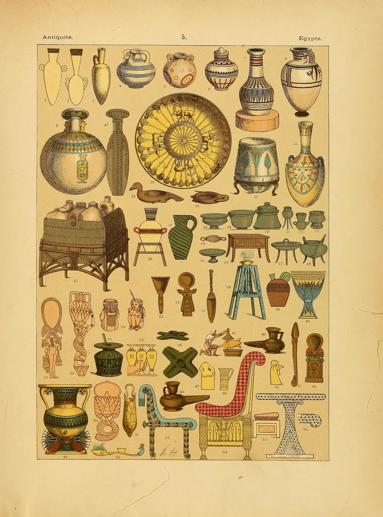 An illustration from Le costume, les armes, les bijoux, la céramique, les ustensiles, outils, objets mobiliers, etc. : chez les peuples anciens et modernes, 1896, leaf 119
