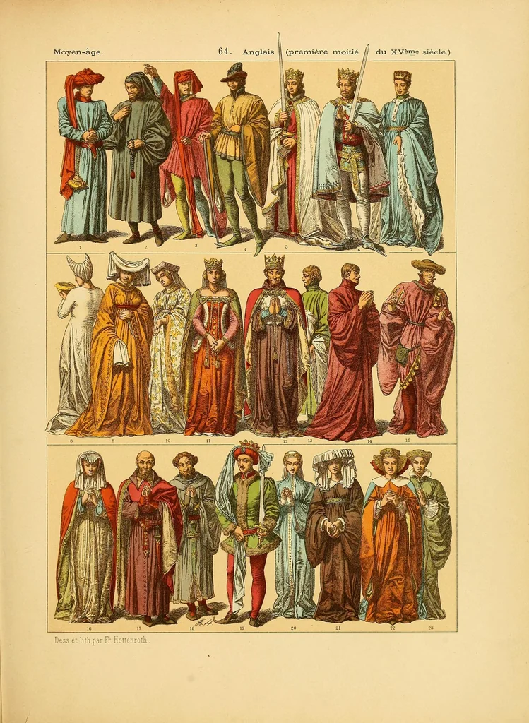 An illustration from Le costume, les armes, les bijoux, la céramique, les ustensiles, outils, objets mobiliers, etc. : chez les peuples anciens et modernes, 1896, leaf 265