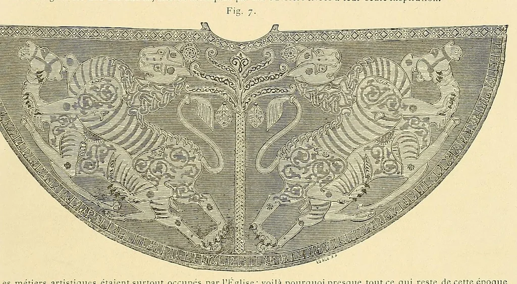 An illustration from Le costume, les armes, les bijoux, la céramique, les ustensiles, outils, objets mobiliers, etc. : chez les peuples anciens et modernes, 1896, leaf 31