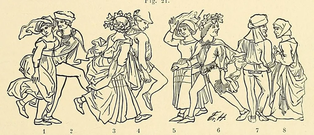 An illustration from Le costume, les armes, les bijoux, la céramique, les ustensiles, outils, objets mobiliers, etc. : chez les peuples anciens et modernes, 1896, leaf 63