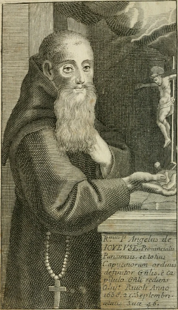 An illustration from Le Courtisan prédestiné, ou, Le duc de Joyeuse capucin : divisé en deux parties, 1682, leaf 5