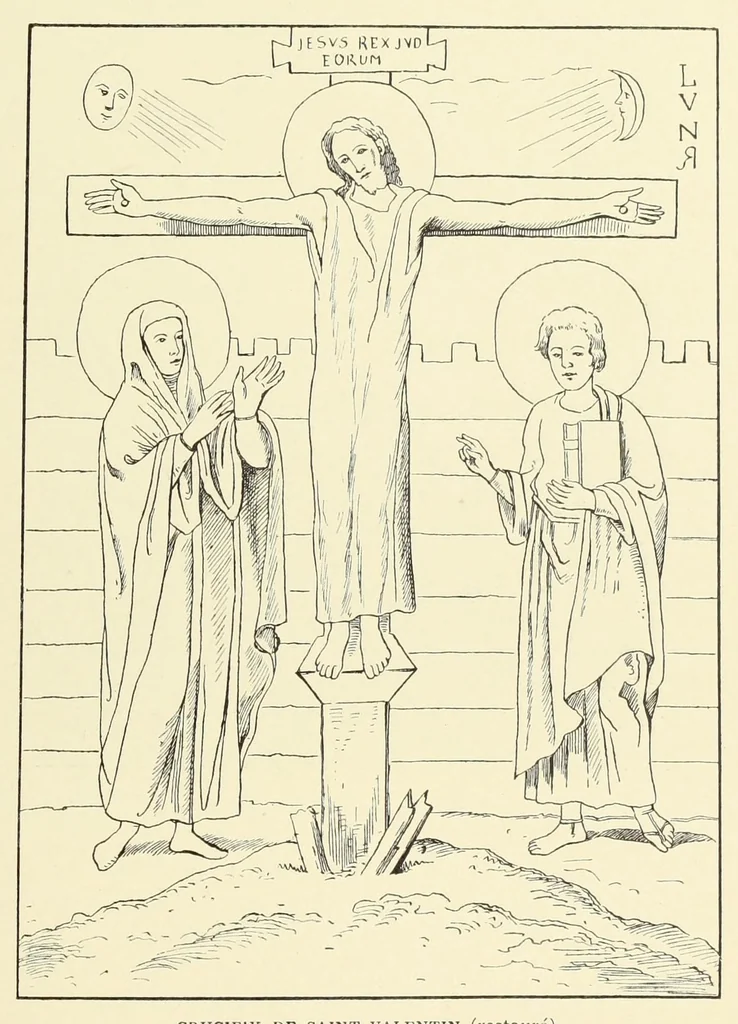 An illustration from Le crucifix dans l'histoire, dans l'art, dans l'áme des saints et dans notre vie, 1905, leaf 163