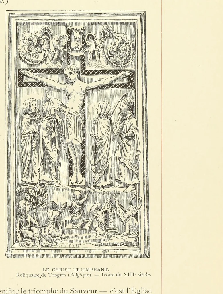 An illustration from Le crucifix dans l'histoire, dans l'art, dans l'áme des saints et dans notre vie, 1905, leaf 173