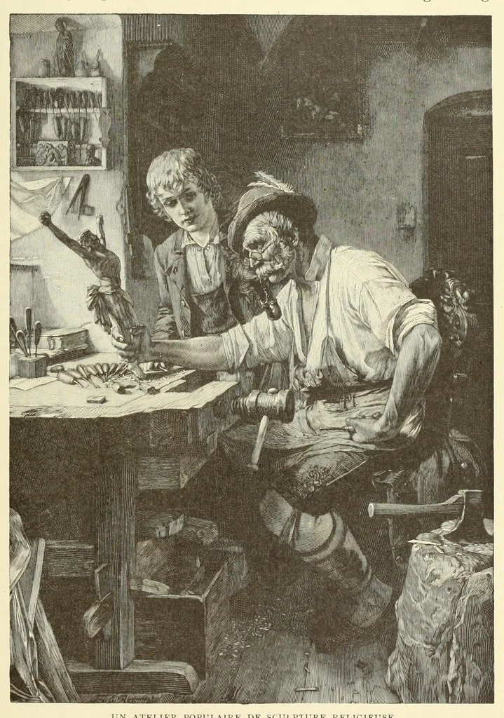 An illustration from Le crucifix dans l'histoire, dans l'art, dans l'áme des saints et dans notre vie, 1905, leaf 217