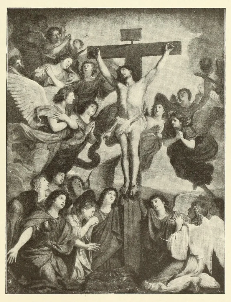 An illustration from Le crucifix dans l'histoire, dans l'art, dans l'áme des saints et dans notre vie, 1905, leaf 293