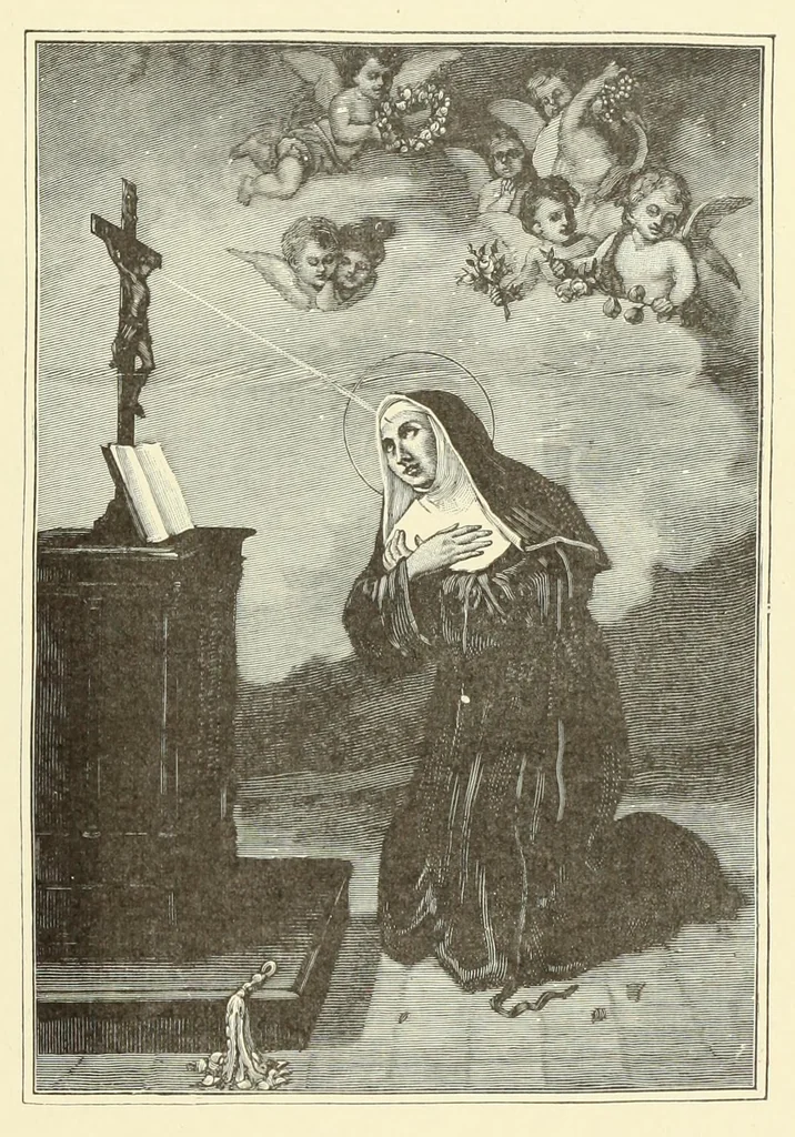 An illustration from Le crucifix dans l'histoire, dans l'art, dans l'áme des saints et dans notre vie, 1905, leaf 343