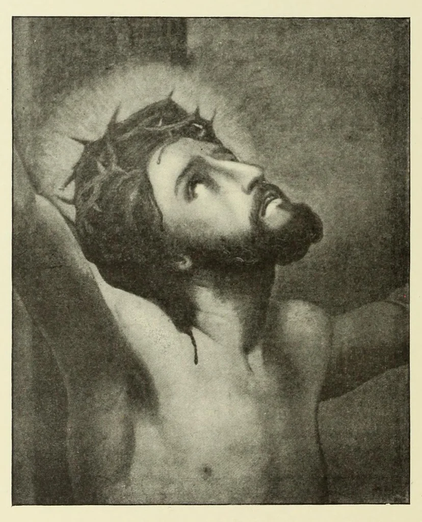 An illustration from Le crucifix dans l'histoire, dans l'art, dans l'áme des saints et dans notre vie, 1905, leaf 44