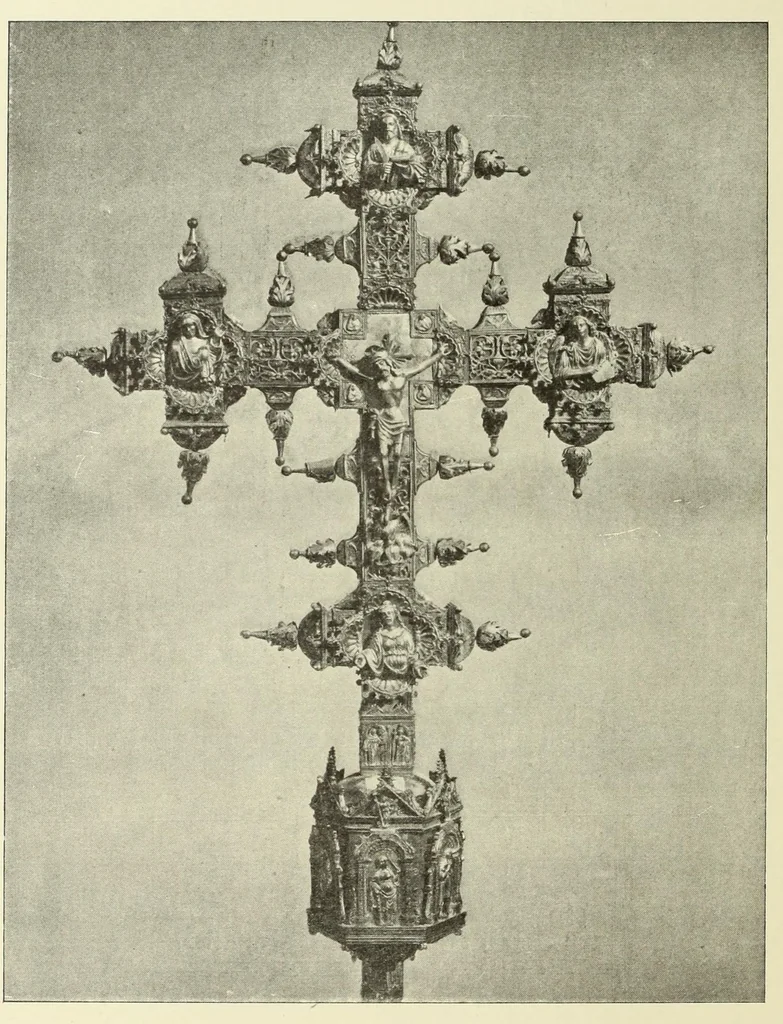 An illustration from Le crucifix dans l'histoire, dans l'art, dans l'áme des saints et dans notre vie, 1905, leaf 94