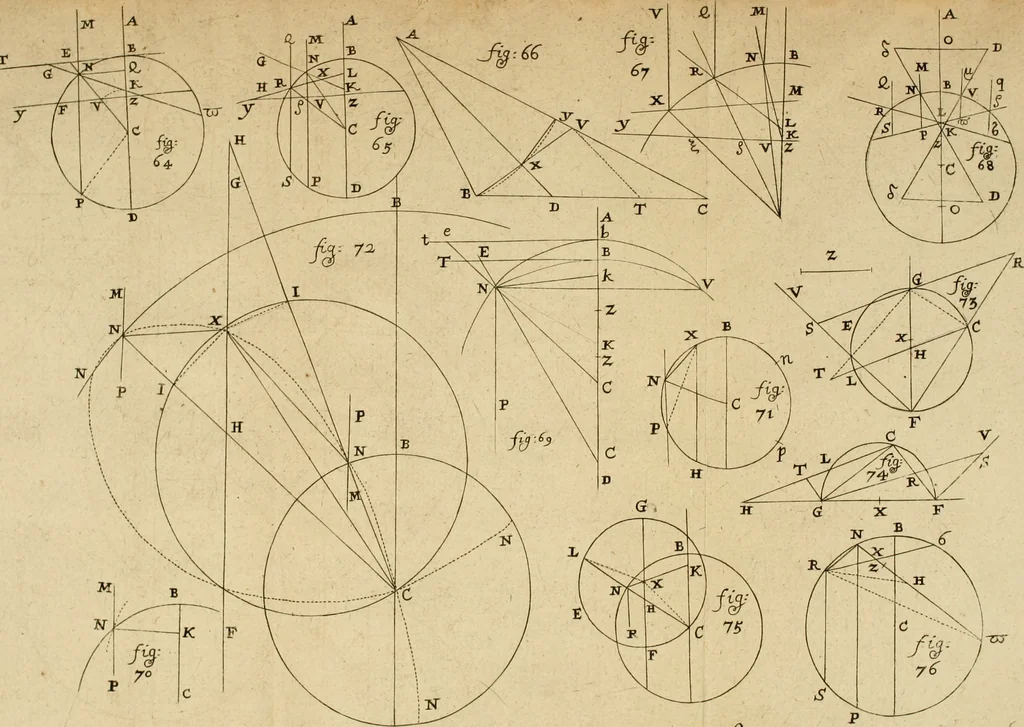 An illustration from Lectiones opticæ & geometricæ : in quibus phænomenon opticorum genuinæ rationes investigantur, ac exponuntur: et generalia curvarum linearum symptomata declarantur, 1674, leaf 84