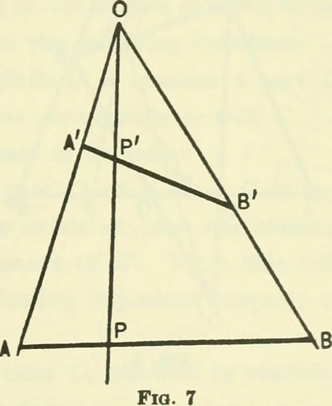 An illustration from Lectures on fundamental concepts of algebra and geometry, 1911, leaf 74