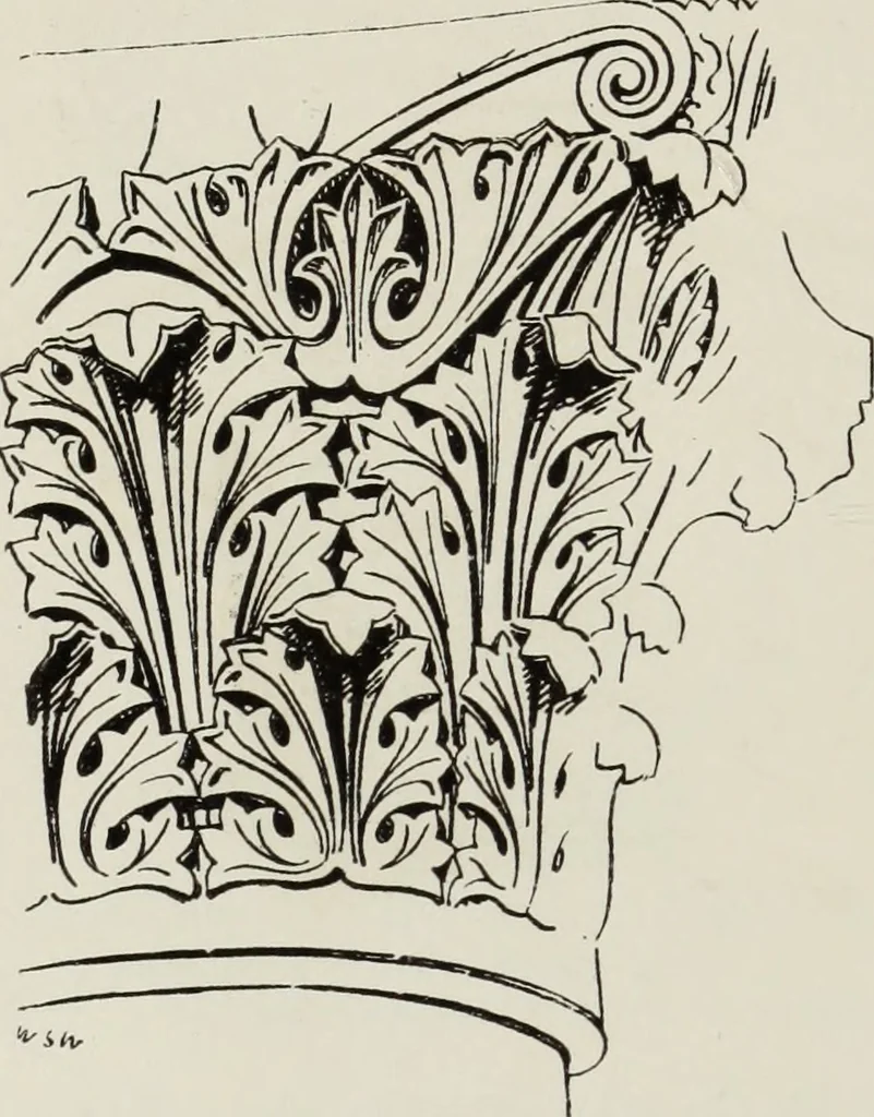 An illustration from Lectures on the rise and development of mediæval architecture, 1879, leaf 107