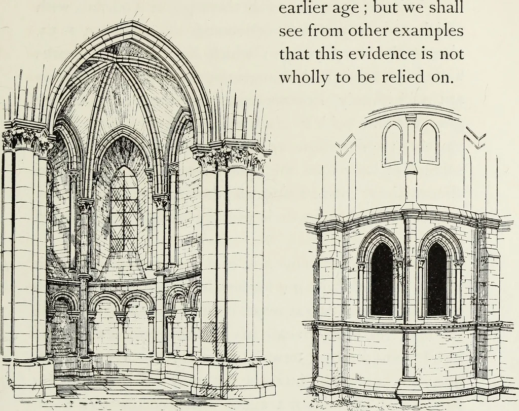 An illustration from Lectures on the rise and development of mediæval architecture, 1879, leaf 112