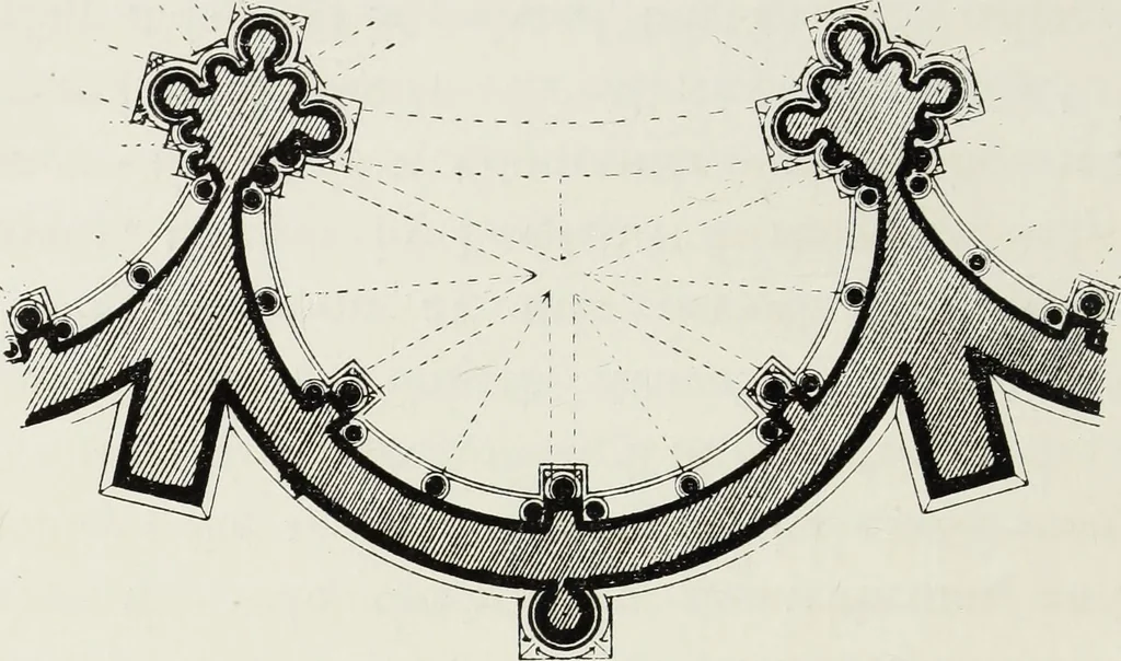 An illustration from Lectures on the rise and development of mediæval architecture, 1879, leaf 112