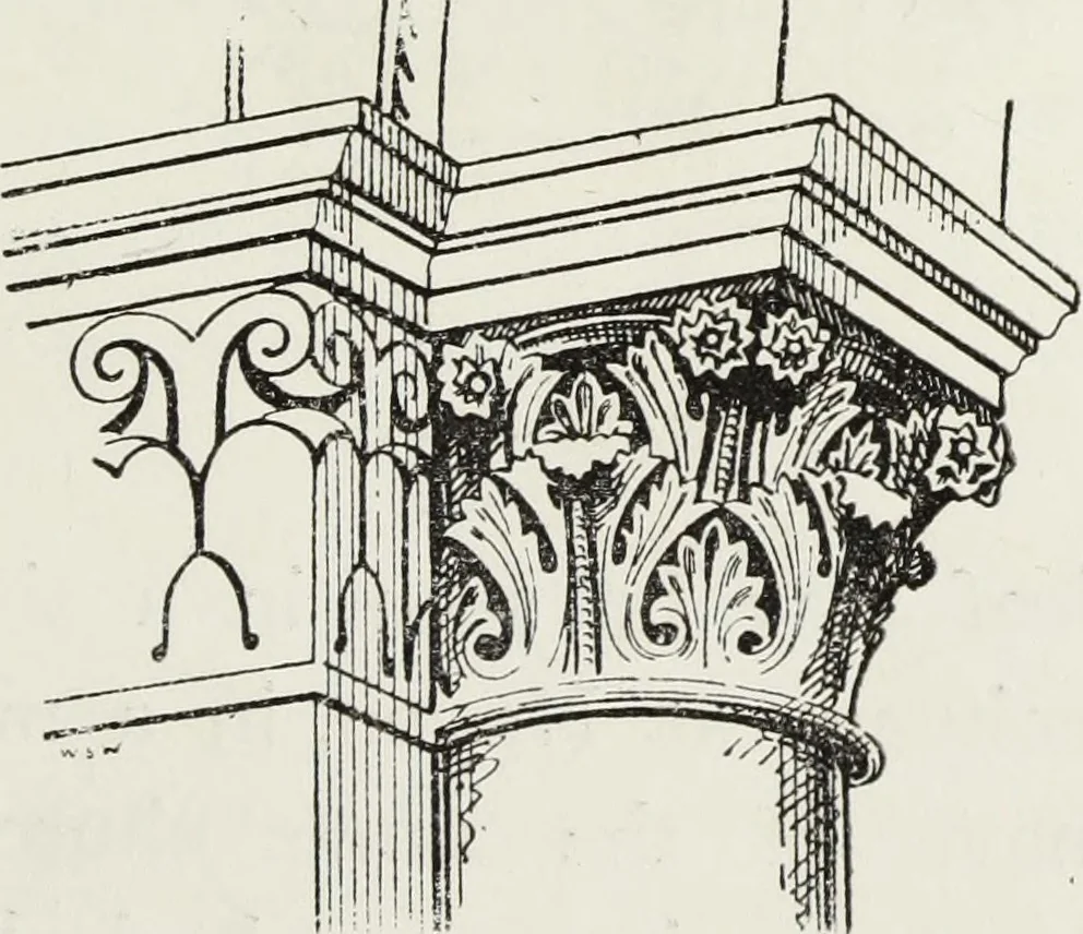 An illustration from Lectures on the rise and development of mediæval architecture, 1879, leaf 124