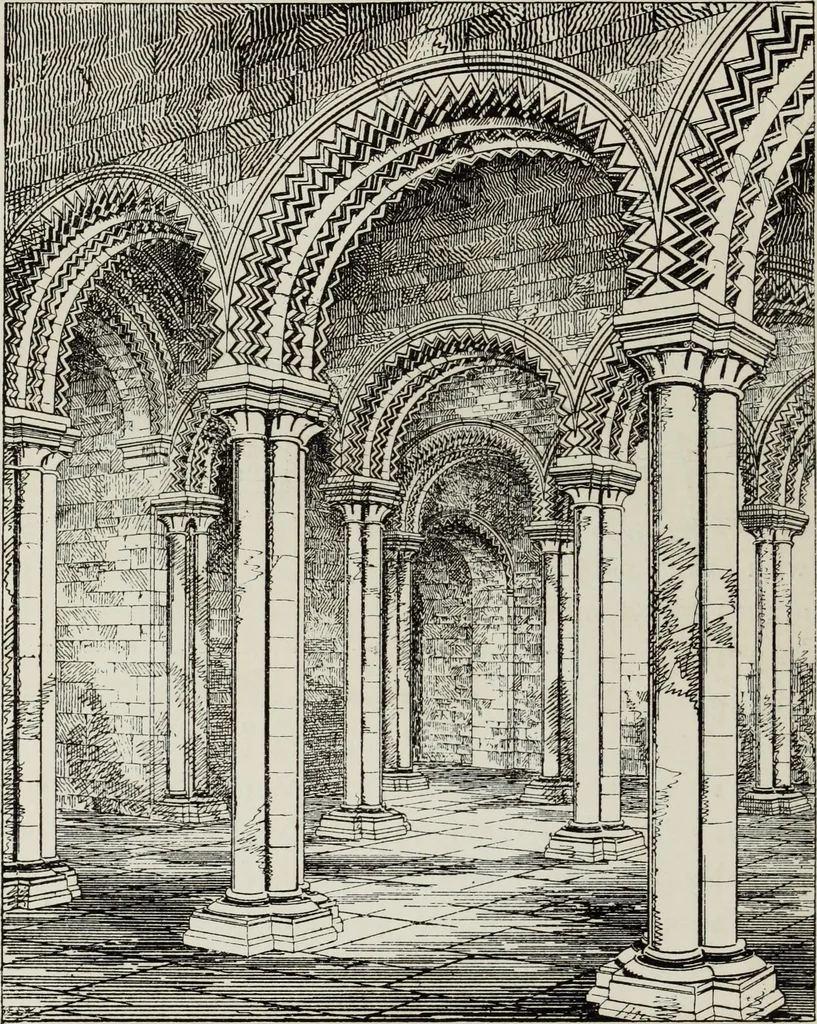An illustration from Lectures on the rise and development of mediæval architecture, 1879, leaf 129