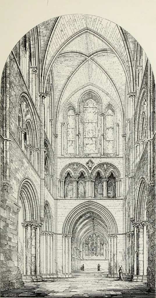An illustration from Lectures on the rise and development of mediæval architecture, 1879, leaf 154